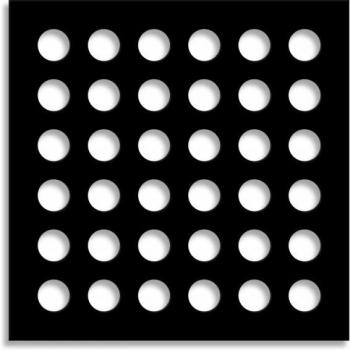 Cortina Solar Negra 48x48 con Panel Perforado