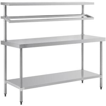 Vogue Stainless Steel 1800x600mm Gantry Prep Workstation (CB909)