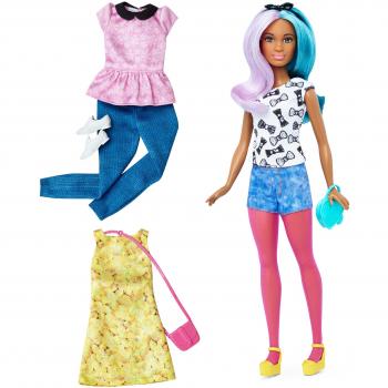 Bambola Barbie Fashionista DTF05 – Colore Blu & Viola