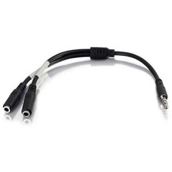 C2G 0,15m Pin 3,5mm Stereo-Klinke-Stecker auf 3,5mm Dual Stereo