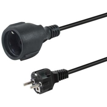 Equip Schuko-Netzkabel auf CEE7/3 1.80m schwarz