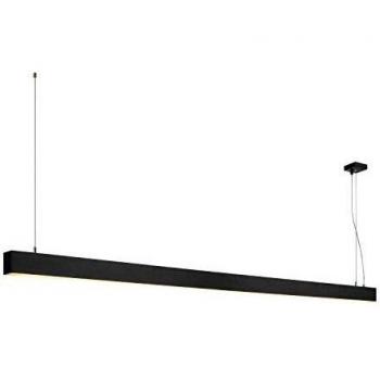 Schwarze LED Pendelleuchte Glenos 3000K 2m