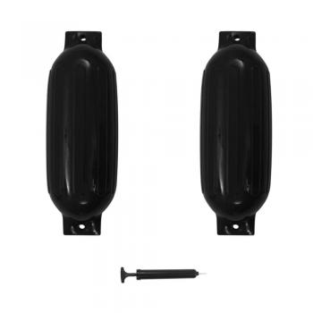 Protecciones para Barco 2 unidades PVC negro 69x21,5 cm