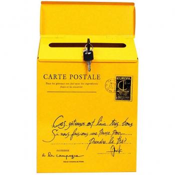 Caja Postal de Hierro Antiguo para Correos y Cartas