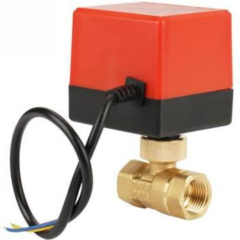 DC 12V G1/2 DN15 Brass Electric Ball Valve