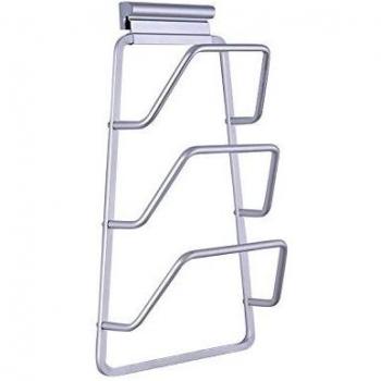 Gosear Organizer 3C – Gabinete de Cocina con Puerta, Estantes y Tapa de Plata