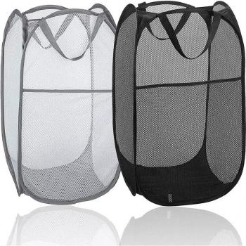 Cesta de lavandería portátil para el hogar