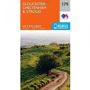 Ordnance Survey Map of Gloucester, Cheltenham & Stroud