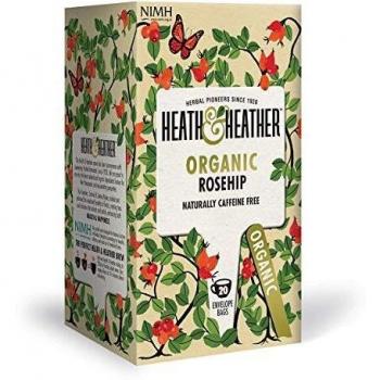 Heath & Heather Organic Wild Rosehip Tea (Pack of 6)