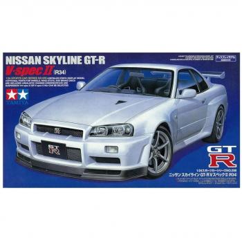 Nissan Skyline GT-R R34 V-Spec II 1:24 Plastic Model Kit