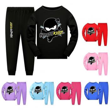 Traje Nocturno Ninja Kidz en Rosa – Camiseta y Pantalón Manga Larga para Niños 3-4 años