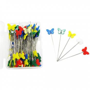 100Pcs Flat Head Quilting Pins for Sewing