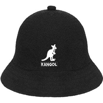 Bob Kangol Black Bermuda Bucket Hat – Big Logo Casual – Size XL