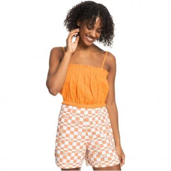Orange Roxy Bikini Top – No-Sleeve, Women’s Size S