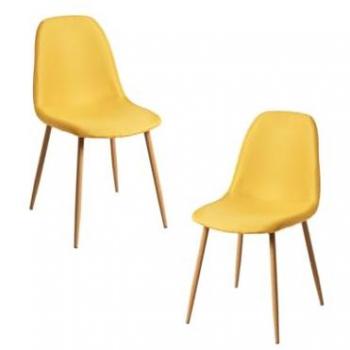Packs Miguel: Dos Sillas Teok con Estilo Amarillo