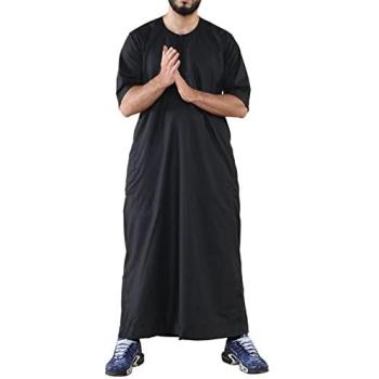 Arabian Zippered Robe, Classic Black – Menswear