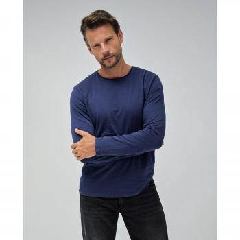 Maglione Blu Medio Salsa Jeans Con Scollo A V L