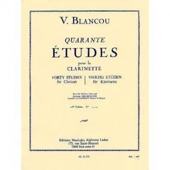 Wittner Blank: 40 Etudes Volume 1 (Clarinet Instruction Book) LeDuc Publishing