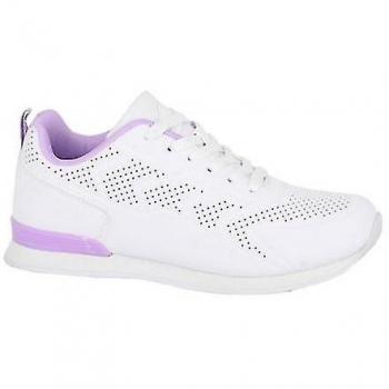 Dek Womens Fluke Lace Up Bowling Shoes 7 UK white/lilac