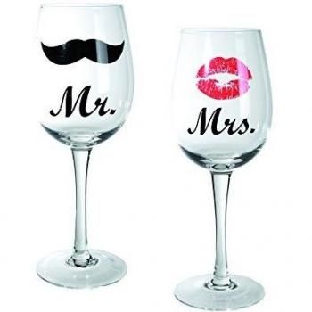 His and Hers Wine Glasses