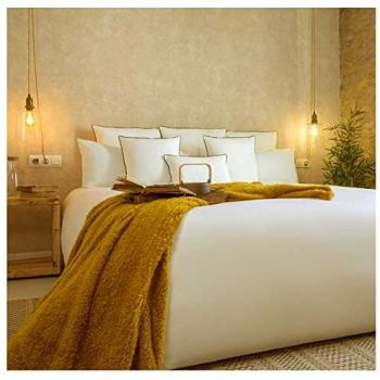 Ropaje de Cama Orgánico Beige 100% Algodón