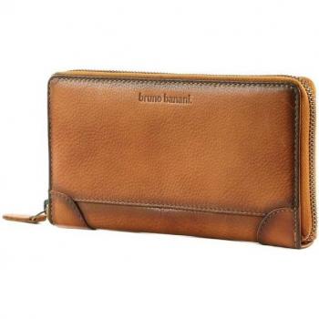 Valise compacte Bruno Banani Femme – Zip Around Wallet Cognac