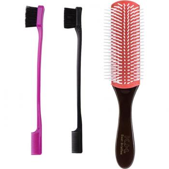 Peine desenredante de doble cara para control del cabello