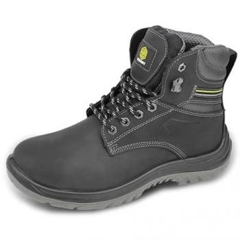 Dual Density PU Steel Toe Ankle Boots – Beeswift, Black, Pair, 04