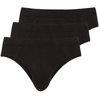 Herren Slip 3er-Pack mit Stretch, Größe L, Schwarz