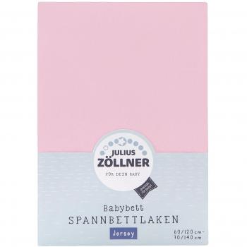 Julius Zöllner Spannbetttuch Jersey rosa 70x140 / 60x120