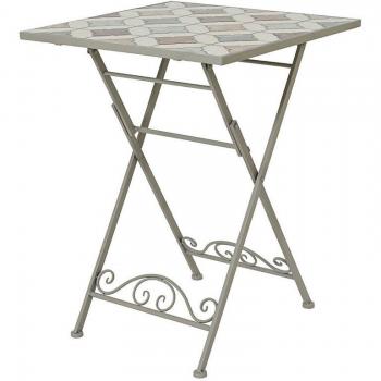 Bistro Fold‑Out Table, Lifetime – Mosaic Finish (58 × 58 × 76 cm)