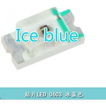 Bombillas LED SMD 0603 Azul Hielo 100 Uds