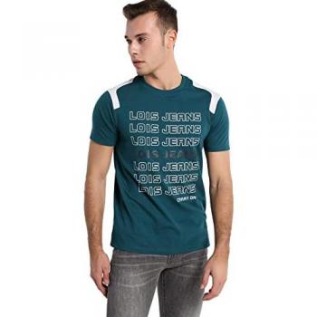 Camiseta de Hombre Lois Jeans Manga Corta Azul