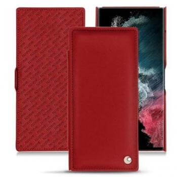 Protector de piel Noreve para Samsung Galaxy S22 Ultra – Rojo Perpétuelle