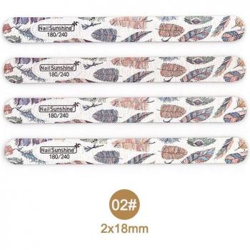 10pcs Long Gray Nail Art Rubbing Strips