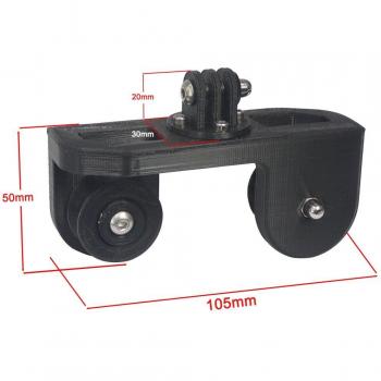 Soporte de cámara de acción 3D PLA con adaptador de disparo para Gopro 10, SJcam, Insta360 Yi 4k