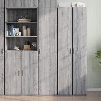 Grey Sonoma Highboard 40x42.5x185 cm Engineered Wood vidaXL