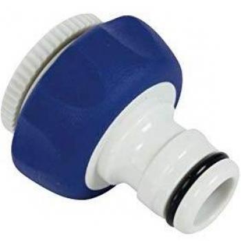 Sirocco Hahnadapter 19 mm Innengewinde auf 3/4-1 Aussengewinde, Soft-Anschluss, großer Durchlass