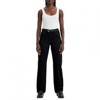 Jeans Levi's 501 Negra Vintage – 27/30, Algodón y Denim