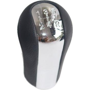 Chrome Leather Gear Shift Knob Cover with Gaitor for Toyota Avensis 2003