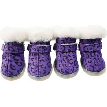Calzado térmico para perros pequeños, 4 Uds