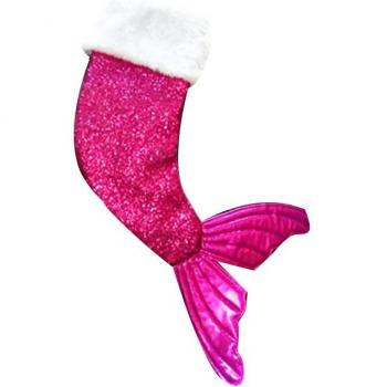 Sac de Noël sirène en sequins 18 pouces