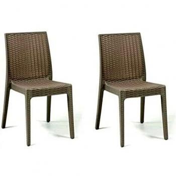 SEDIA SELENE ANTRACITE IN RESINA SIMIL RATTAN