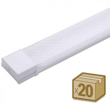 Luminária LED Slum 50W, 120cm, Pack 20 – Cor Branco Frio