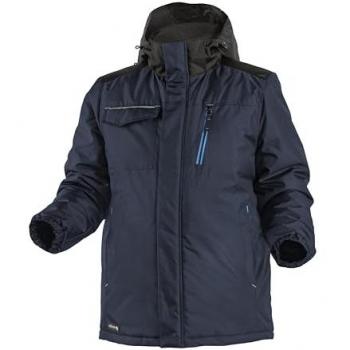 Högert Ren Winterjacke XXL Blau mit Reflektor – Grau