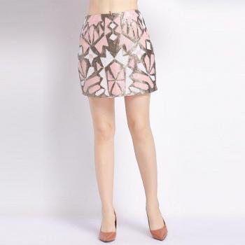 Pencil‑Style Gatsby Sequin Wrap Skirt