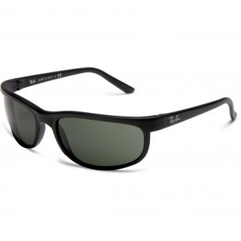 Ray Ban Predator 2 Unisex Sonnenbrille, Größe X-Large, Schwarz mit grünen Gläsern