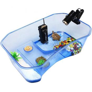 Vivarium Acuático para Tortugas con Rampa