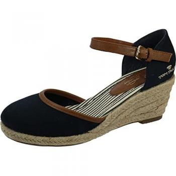 Tom Tailor Damen Plateausandale ESKIM Navy 40 EU