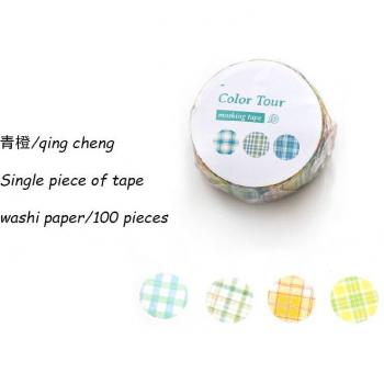 Autocollants Décoratifs en Ruban Washi Circulaire